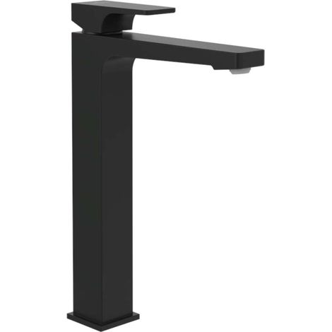 Villeroy & Boch Architectura Square - Waschtischarmatur mit Push-Open-Ablaufgarnitur, AquaSmart, schwarz matt TVW125002000K5 (1/5)