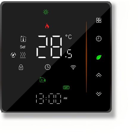 006 Série WI-FI Thermostat - Commande de Programmation Tactile de Chauffage à l'eau - Convient pour la télécommande de téléphone Portable Fonctionne avec , , (1/5)