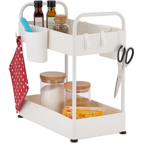Mensola lavabo con 2 ripiani