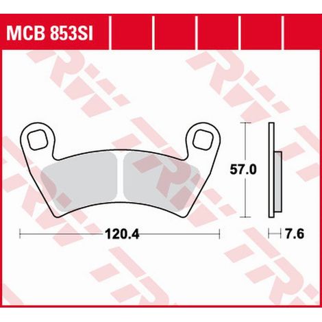 TRW ZF Bremsbeläge KH452 Sinter Offroad für Polaris Ranger 400 (ab 2010), 500 (ab 2008), 700 (2008-2009), 800 (ab 2010), 900 (ab 2011), General 1000 (ab 2016), GEM 1400 (ab 2010), Magnum 700 (ab 2008)