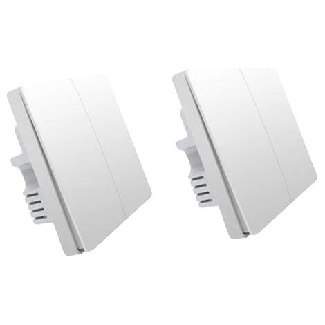 Centro de control para el hogar inteligente, control por voz, funciones de automatización, 2 teclas con posición neutral. (1/2)