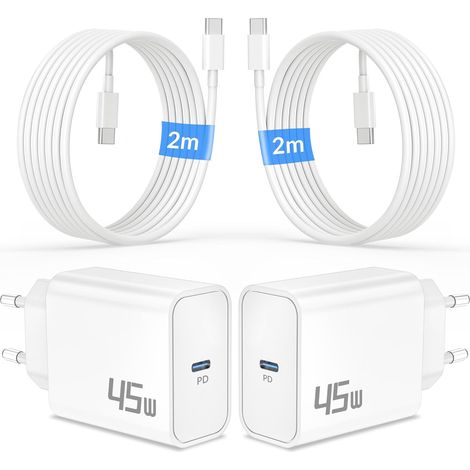 45W USB C Chargeur Rapide pour iPhone 17 16 15 Pro Max Plus, Samsung, Pixel (1/5)
