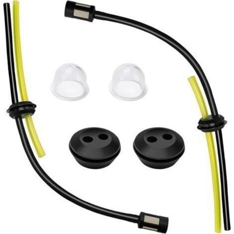 Kit de 2 filtres pour conduite de carburant, conduites de réservoir pour débroussailleuse, remplacement universel pour conduite de carburant, poire d'amorçage, tube de joint, pour débroussailleuse, tr