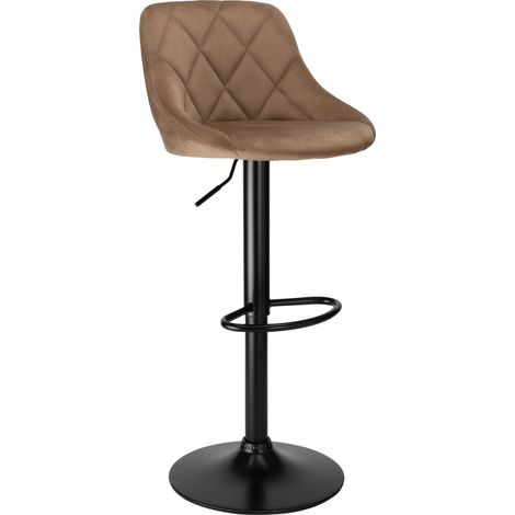Taburete de bar Cydro Black Mokka Velvet (1/5)