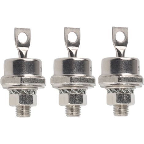 Lot de 3 modules de diodes 40HFR120 40A, diodes redresseuses spiralées de remplacement pour générateurs diesel, pôle négatif (1/5)