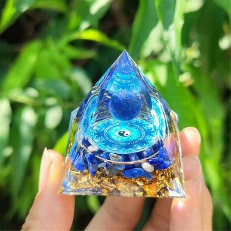 Ornements pyramidaux B Générateur d'énergie cristalline Pyramide d'orgone pour la protection énergétique et la guérison des chakras (1/5)