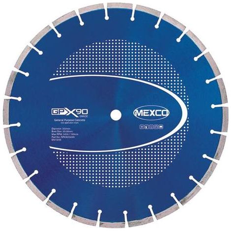 Mexco GPX90 350mm Concrete Diamond Blade for Cutting