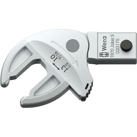 Wera 7870 Joker S Llave de boca de inserción autoajustante para tamaños de llave de 10-13 mm, 9x12 mm, 9x12 x 10-13 x 7/16-1/2" x 57.7 mm