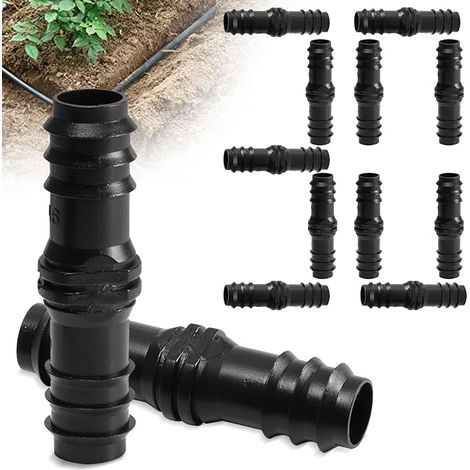 30 Pièces Raccord Tuyau D'arrosage, 16 mm Connecteur Tuyau Arrosage Polyéthylène Adaptateur Tuyau Lance D'arrosage (1/5)