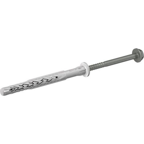 Fischer 50x cheville longue SXRL 10 x 140 mm FUS vis hexagonale avec rondelle acier inoxydable A4 - 522733 (1/4)