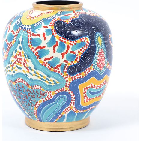 Vase Indrani céramique 26x26x29cm (1/2)