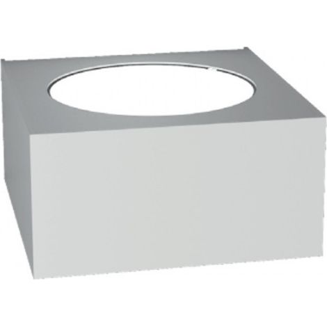 Applique moderno top light area 1127 ap gx53 led metallo monoemissione lampada parete, finitura metallo grigio