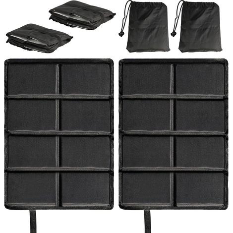 Lot de 2 coussins d'assise pliables et hydrofuges (40 x 30 cm) – Coussins portables légers pour la randonnée, le camping et les activités de plein air (1/5)
