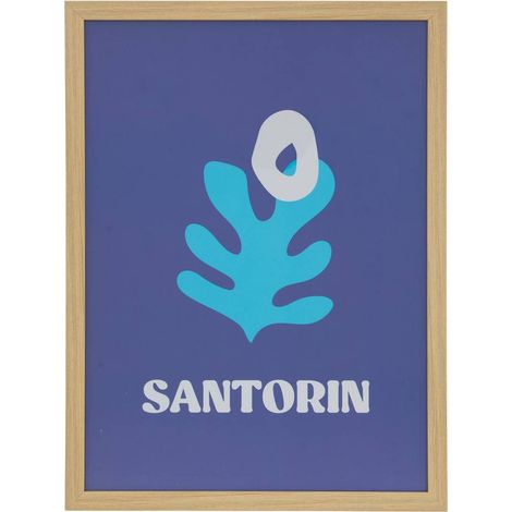 Poster incorniciato libe 30x40cm santorini - Atmosphera créateur d'intérieur