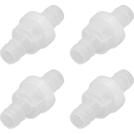 Lot de 12 clapets anti-retour pour aquarium, résistants à l'ozone et à l'huile, en polypropylène (PP), de 10 mm de diamètre, pour aquarium et industrie chimique. (1/5)
