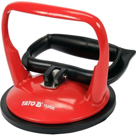 Elevador de ventosa, marca Yato, modelo YT-37235, ideal para manipulación segura de vidrios y superficies lisas, diámetro 125 mm, capacidad de carga 50 kg, construcción robusta y duradera.