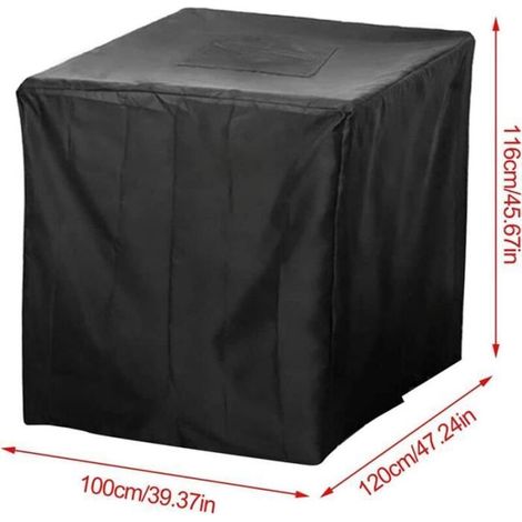 Regenwasserauffangplane für 1000-Liter-IBC-Container, Schutzhülle für den Tank, Abmessungen 120 x 100 x 116 cm (1/3)