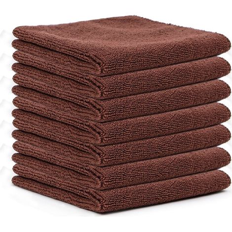 Chiffon Microfibre - 30 x 30 cm - Double Face Velours Corail - Absorption Renforcée - Pour Cuisine Voiture Vitres Miroirs - Lot de 12 (1/4)
