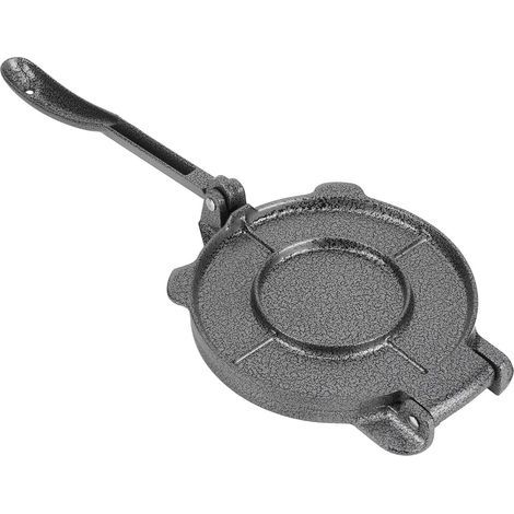 Presse à biscuit en Métal d'aluminium, Presse à tortilla de 6,5 pouces, Outils de pressage fournitures de cuisine, Convient pour presser des tortillas, des biscuits, des barbecues, etc. gris (1/5)