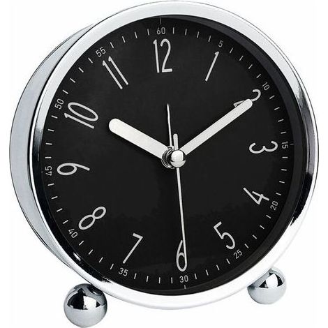 Réveil sans tic-tac, horloge de chevet silencieuse de 4'' pour dormeurs lourds Horloge analogique à piles avec design moderne Horloge de table à grand écran pour salon Salle d'étude Bureau (1/3)