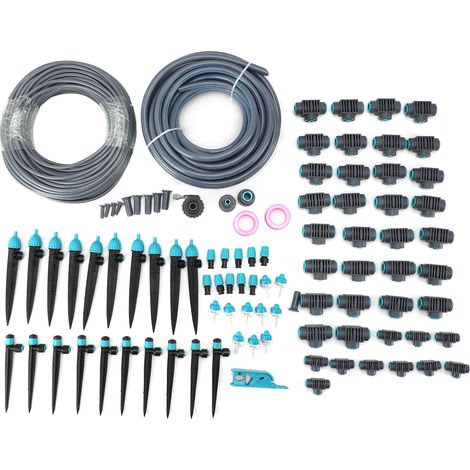 Système d'irrigation goutte à goutte Kit arrosage jardin 3 modes réglables avec tuyau épais 15m et fin 50m pour balcon (1/5)