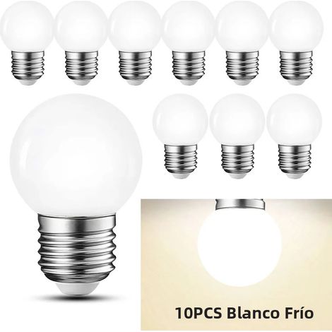 Ampoules LED E27 3W (lumière froide), lot de 10, haute luminosité, 220 V (1/5)