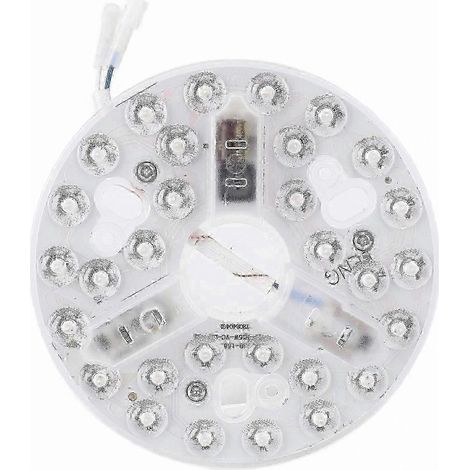 Kit d'éclairage LED pour ventilateur de plafond, rond de 13,5 cm (5,3 po), à intensité variable, 3 températures de couleur (3 000 K/4 200 K/6 500 K), 15 W, 95 V-265 V (1/4)