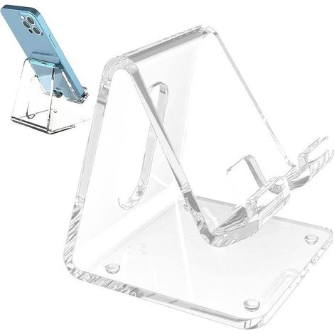 Ecleanfy - téléphone Transparent pour Le Bureau - téléphone Portable Compatible avec téléphone 4 à 10 Pouces, Interrupteur, Tablette (1/5)