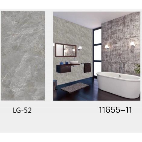 TrAdE Shop Traesio - Pannello Adesivo Effetto Marmo Grigio Marmorizzato Pareti Paraschizzi 300 X 60cm - (1/3)