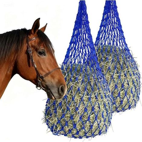 Filets à Foin,Filet à Foin pour Chevaux,Mailles Serrées,Filets pour Aliments pour Animaux,Contrôlez la Vitesse D'alimentation,Mailles Serrées pour Réduire le Gaspillage de (1/5)