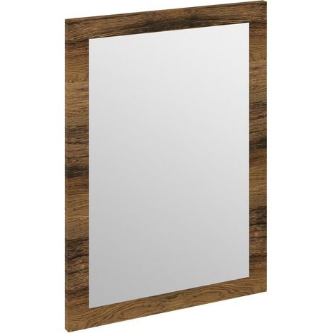 Miroir TREOS avec cadre 75x50cm, chêne Collingwood