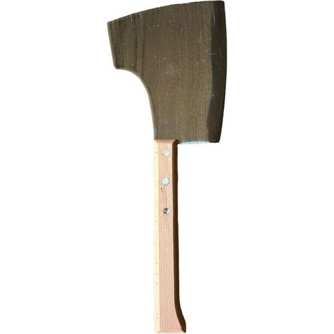 Mannaia Macellaio Tipo Genova 1,8 kg Con Lama in Acciaio con Manico in Legno 51 cm