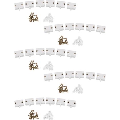 Lot de 30 interrupteurs LED pour éclairage de porte de placard, interrupteurs électriques pour lampes de placard/garde-manger (blancs), pour placard/armoire. (1/5)