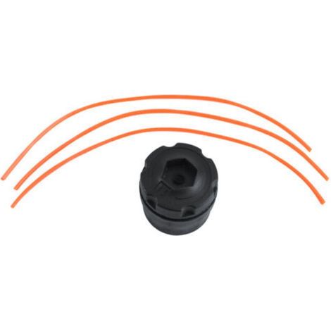 Accessoires de Tondeuse à Gazon Tête de Coupe Facile en Noir - (1/5)