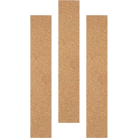 Bandes de Liège Adhésives 3pcs pour Tableau Mémo Solide en Liège Naturel, Accessoire de Bureau Simple et Élégant pour Affichage de Messages à Domicile ou Bureau (1/5)