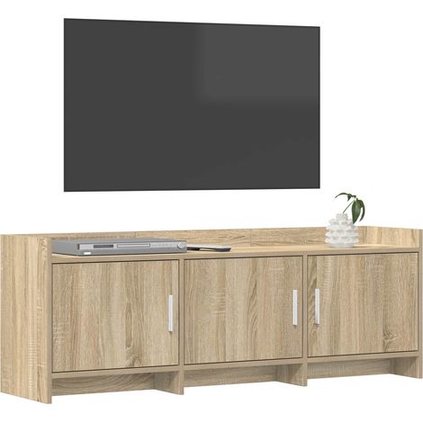 Maison Exclusive - Mobile TV 130 x 33 x 47 cm Rovere Sonoma Legno ingegnerizzato (1/5)