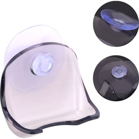 Support de Rasoir Ventouse Murale, Porte-Rasoir de Salle de Bain, Accessoire de Douche avec Ventouse, Rack à Ventouse pour Rasoir (1/4)