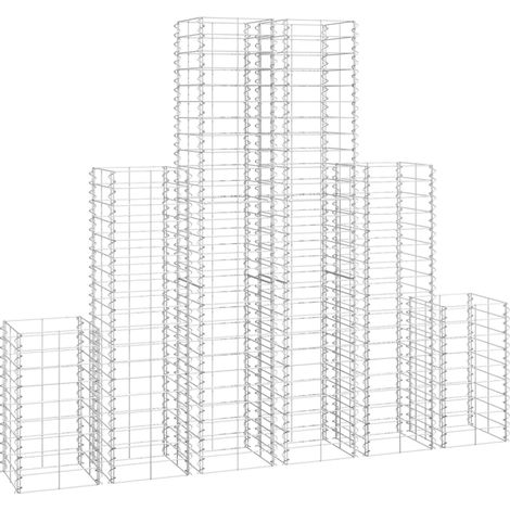 6 gabions en fil galvanisé CFW74643 (1/5)