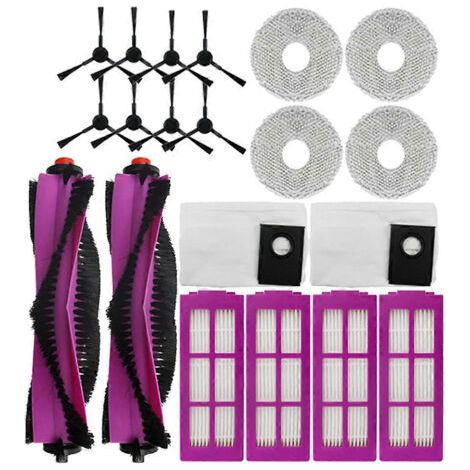 BARKBUSTERS Pièces détachées pour aspirateurs robots Midea V15 Pro, V15 Max, V15 Pro Mini et Eureka J15 Pro Ultra : brosse principale, filtre HEPA, sac à poussière et chiffon. (1/5)