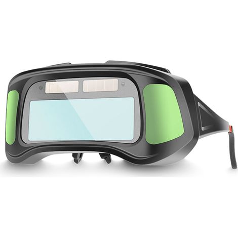 Lunettes de soudage à assombrissement automatique, grand champ de vision, couleurs fidèles, protection pour soudage à l'arc, meulage et découpe. (1/5)