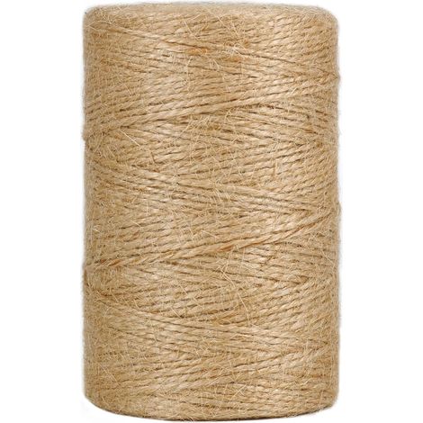 Ficelle de Jute Marron 200 m pour Jardin, Images, Plantes, Bricolage (1/5)