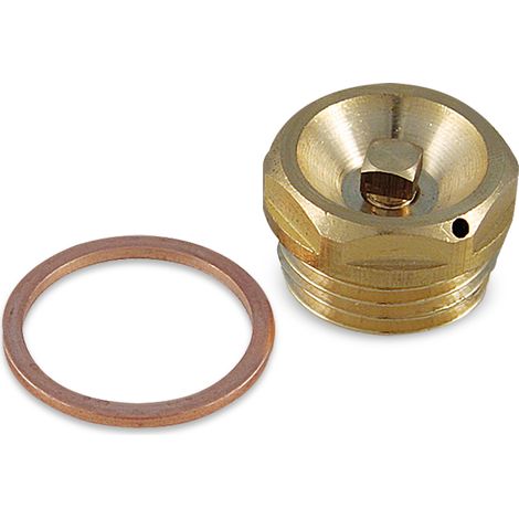 Valvola sfogo aria manuale da 1/2" con guarnizione in rame, temperatura 280oC (1/2)