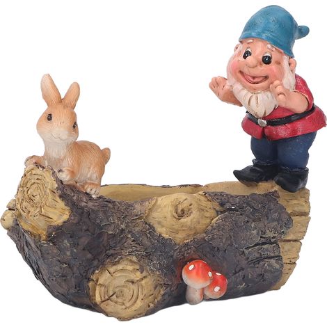 Pot de Fleur en Résine avec Trou de Drainage, Base Large et Stable, Léger et Résistant, Cache-pot pour Plantes Grasses, Jardin, Patio, Maison (1/5)