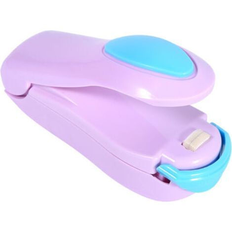 Mini Portable Purple Thermal Sealer, Portable Plastic Bag Sealer (1/5)