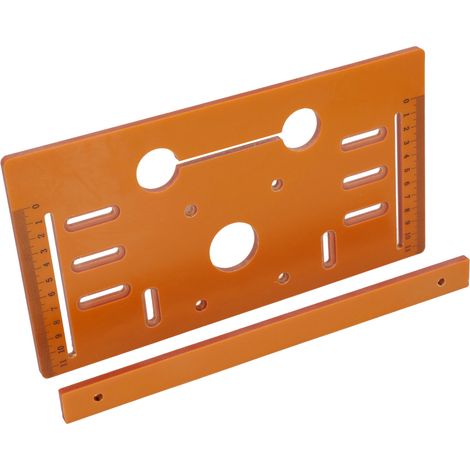 Plaque de base pour machine de découpe 28 x 15 cm, table de coupe de 10 cm (4 pouces), guide de scie circulaire pour le travail du bois (1/5)
