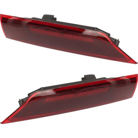 2PCS High Center LED Brake Lights 2009953 for Transit Tourneo Custom 2012 to 2021 Red,