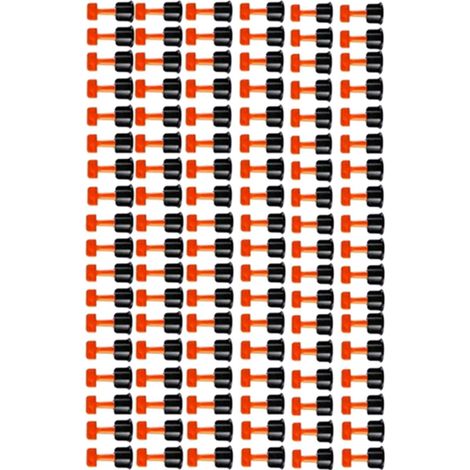 Kit de 151 pièces pour système de nivellement de carrelage : cales de niveau, outils de positionnement et de localisation pour sols et murs. (1/5)