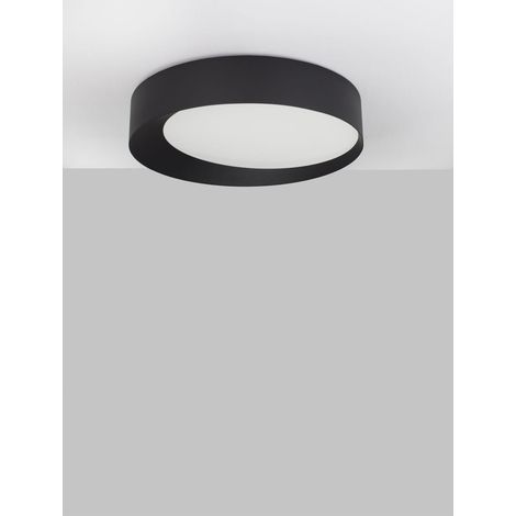 Plafoniera LED Nova Luce OBY alluminio nero Ø 60 cm 60 W 3000 K dimmerabile per soggiorno 3600 lm rif. 9085223 (1/4)