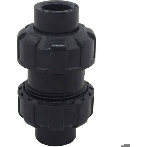 Clapet Anti-Retour à Boule - Diamètres 20/25/32/40/50/63mm - Clapet Piscine - Soupape Anti-Retour - PVC (1/5)