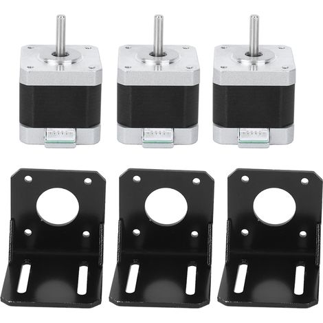 Moteur pas à pas en acier inoxydable, bipolaire 4 fils, accessoire pour imprimante 3D, 40 mm, 42BYGHW609, 12 V (1/5)